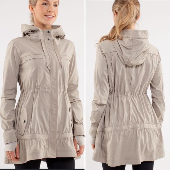 lululemon athletica Jackets & Blazers - Rare NWOT Lululemon Apres Practice Anorak Classic Tan